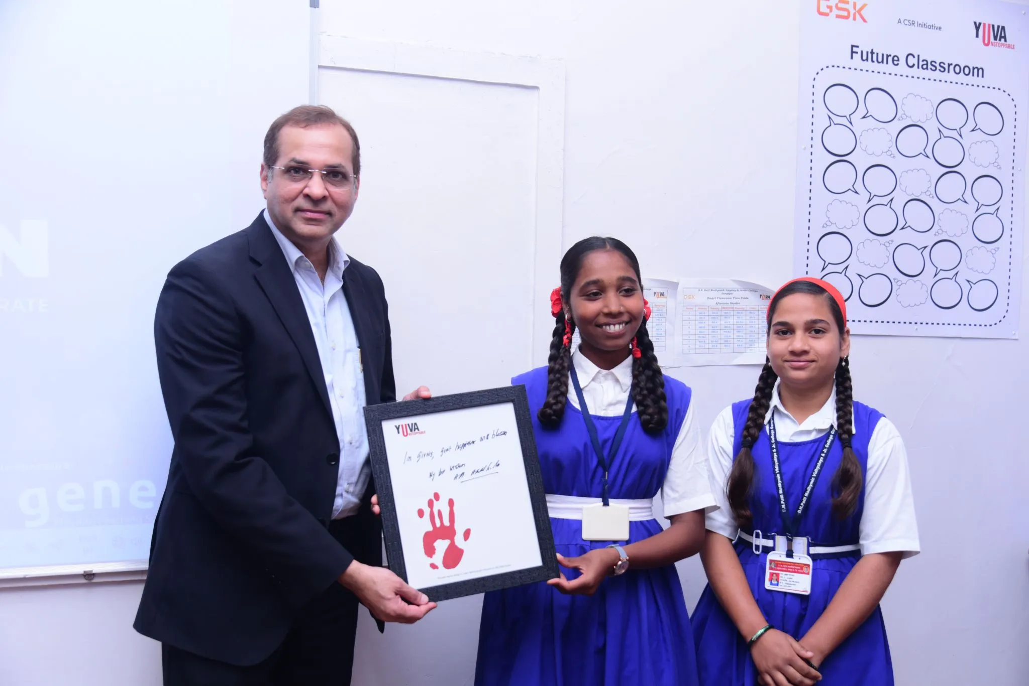 A Milestone in Digital Learning: GSK Board Visits DN Patil School for Ground-Breaking Ceremony!